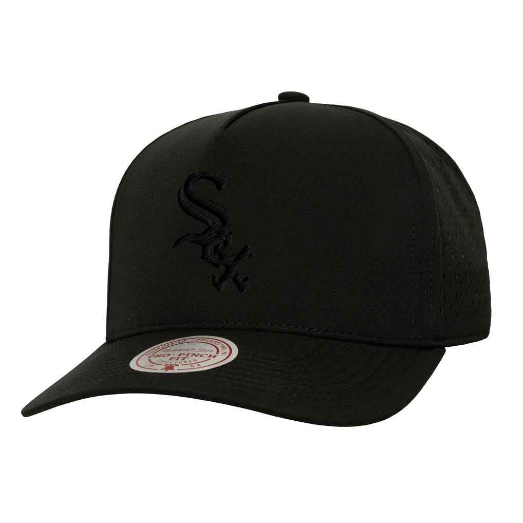  Chicago White Sox Mitchell & Ness Perfect Icon Pro Pinch Adjustable Hat - Black